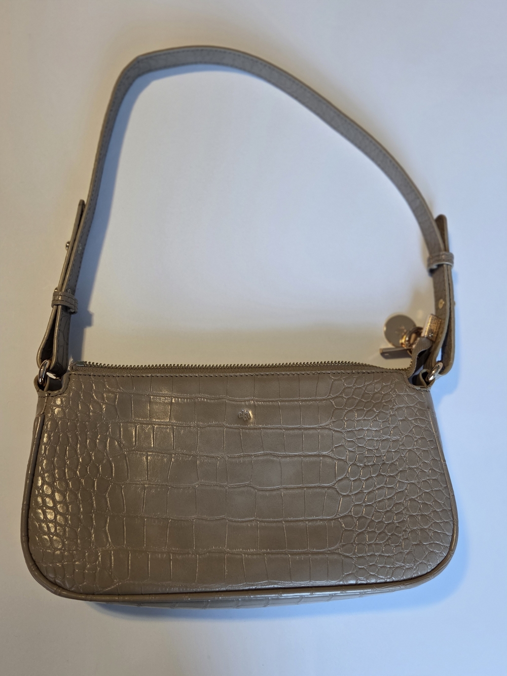 Ela Vegan Croc Leather Shoulder Bag PETA approved